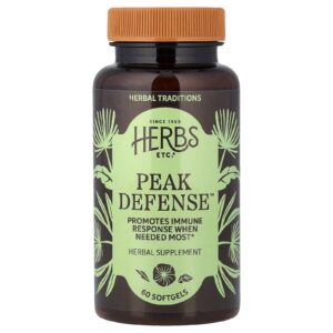 Herbs Etc. Peak Defense™ 60 Cápsulas Softgel