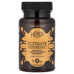 Herbs Etc. Ultimate Ginseng™ 30 Cápsulas Softgel