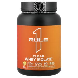 Rule One Proteins Isolado Clear Whey Pêssego e Manga 689 g (152 lb)