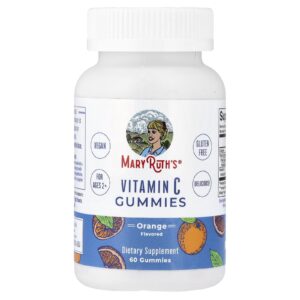 MaryRuths Gomas de Vitamina C Acima de 2 Anos Sabor Laranja 60 Gomas (125 mg por Goma)
