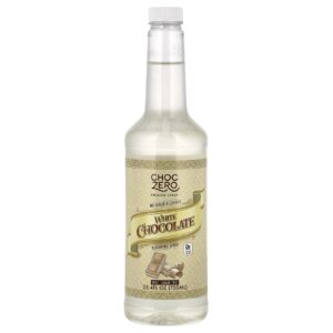 ChocZero Xarope Premium Chocolate Branco Sem Açúcar 750 ml (254 fl oz)