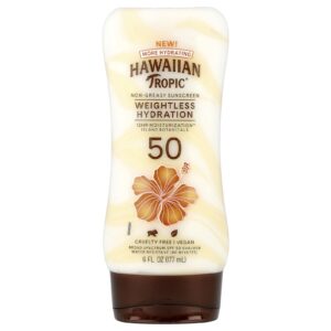 Hawaiian Tropic Hidratação Leve Protetor Solar Não Oleoso FPS 50 177 ml (6 fl oz)