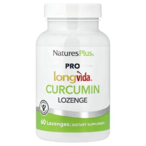 NaturesPlus PRO longvida® Pastilha de Curcumina 60 Pastilhas (250 mg por Pastilha)