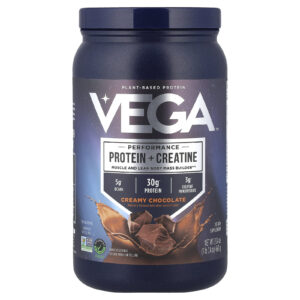 Vega Performance Proteína + Creatina Chocolate Cremoso 663 g (1 lb 74 oz)