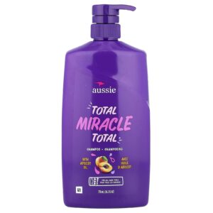 Aussie Total Miracle Shampoo com Óleo de Damasco Para Todos os Tipos de Cabelo 778 ml (262 fl oz)