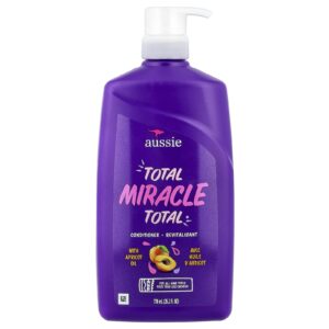 Aussie Total Miracle Condicionador com Óleo de Damasco Para Todos os Tipos de Cabelo 778 ml (262 fl oz)