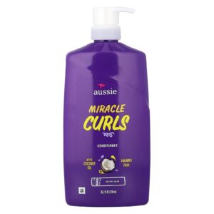 Aussie Miracle Curls Condicionador com Óleo de Coco 778 ml (262 fl oz)