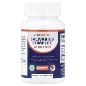 Vitamatic Complexo Salivarius Menta 60 Comprimidos Mastigáveis
