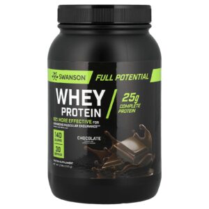 Swanson Whey Protein de Potencial Total Chocolate 1.125 g (25 lb)