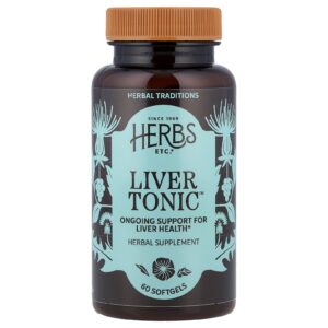 Herbs Etc. Liver Tonic™ 60 Cápsulas Softgel