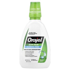 Orajel Gengiva para Dor Sem Álcool Menta Calmante 4732 ml (16 fl oz)