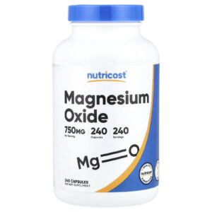 Nutricost Óxido de Magnésio 750 mg 240 Cápsulas