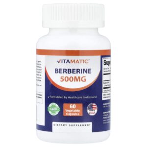 Vitamatic Berberina 500 mg 60 Cápsulas Vegetais