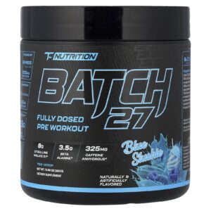 TC Nutrition Lote 27 Pré-Treino Dosado Completo Slushie Azul 380 g (134 oz)