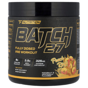 TC Nutrition Lote 27 Pré-treino Dosado Completo Anéis de Pêssego 380 g (134 oz)