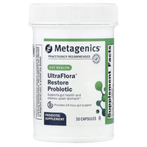 Metagenics UltraFlora® Restore Probiótico 30 Cápsulas (2535 mg (20 Bilhões de UFCs) por Cápsula)