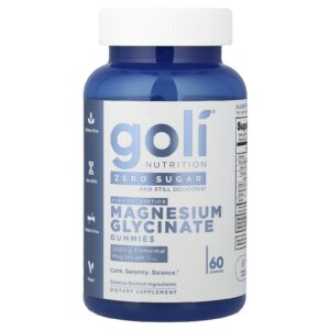 Goli Nutrition Gomas de Glicinato de Magnésio 60 Gomas