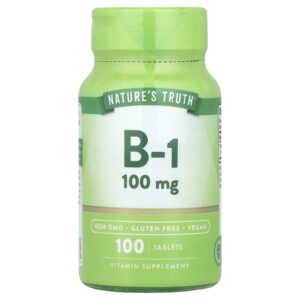Natures Truth Vitamina B-1 100 mg 100 Comprimidos