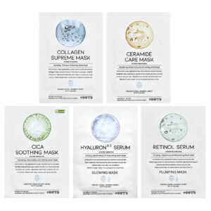 OOTD Máscaras Faciais de Beleza Sérum Hidratante 5 Folhas 25 g (088 oz) Cada