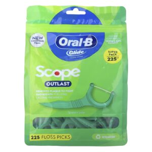Oral-B Glide Haste para Fio Dental Scope Outlast Menta 225 hastes para fio dental