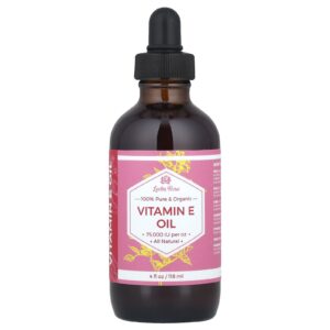 Leven Rose Óleo de Vitamina E 100% Puro e Orgânico 118 ml (4 fl oz)