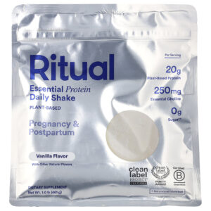 Ritual Shake Diário de Proteína Essencial Gravidez e Pós-parto Baunilha 461 g (1 lb)