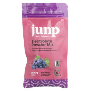 JUNP Hydration Mistura de Eletrólitos em Pó Uva 5 Embalagens 36 g (013 oz) Cada