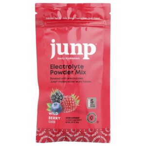 JUNP Hydration Mistura de Eletrólitos em Pó Fruto Silvestre 5 Embalagens 38 g (013 oz) Cada