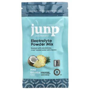 JUNP Hydration Mistura de Eletrólitos em Pó Pina Colada 5 Embalagens 4 g (014 oz) Cada
