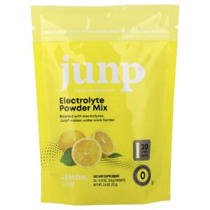 JUNP Hydration Mistura de Eletrólitos em Pó Limão 20 Embalagens 36 g (013 oz) Cada