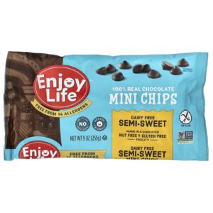 Enjoy Life Foods Minilascas de Chocolate 100% Verdadeiro Semidesdoce 255 g (9 oz)