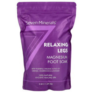 Seven Minerals Pernas Relaxantes Escalda Pés com Magnésio Laranja Cedro e Lavanda 136 kg (3 lb)