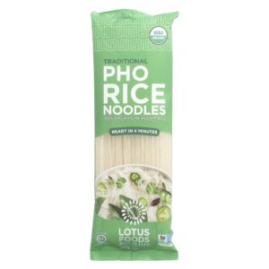 Lotus Foods Macarrão de Arroz Pho Tradicional 227 g (8 oz)
