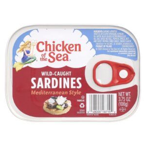 Chicken of the Sea Sardinhas Selvagens Estilo Mediterrâneo 106 g (375 oz)