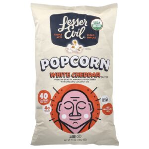 LesserEvil Pipoca Cheddar Branco 130 g (46 oz)