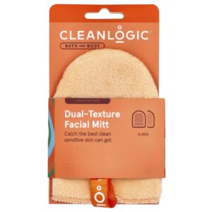 Cleanlogic Banho e Corpo Luva Facial de Textura Dupla 1 Unidade
