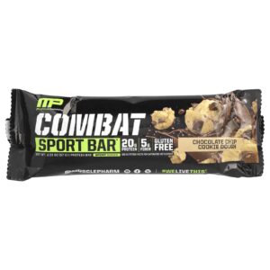 MusclePharm Combat Sport Bar™ Massa de Biscoito com Lascas de Chocolate 57 g (201 oz)