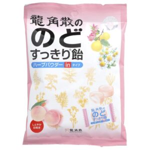 Ryukakusan Gotas de Ervas Refrescantes para a Garganta Pêssego Branco 22 Gotas 80 g (28 oz)