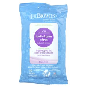 Dr. Browns Lencinhos para Dentes e Gengiva Uva 30 Lenços