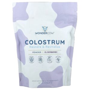 Wondercow Colostro em Pó Sabugueiro 30 Embalagens 24 g (008 oz) Cada