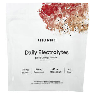 Thorne Eletrólitos Diários Laranja Sanguínea 30 Embalagens 437 g (015 oz) Cada