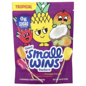Enjoy Small Wins Suckers Frutas Tropicais 12 Unidades 120 g (423 oz)