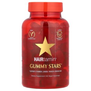 HAIRtamin Gummy Stars™ Mistura de Superfrutas 60 Gomas Veganas