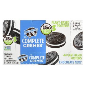 Lenny & Larrys The Complete Cremes® Biscoitos recheados Chocolate 12 Pacotes 81 g (286 oz) Cada
