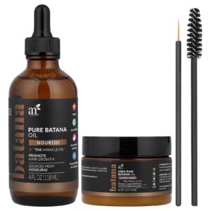 artnaturals Óleo de Batana Puro Kit de Crescimento Capilar Kit com 4 Produtos