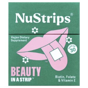 NuStrips Beauty In A Strip™ Morango Doce 30 Tiras