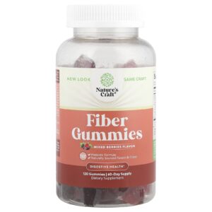 Natures Craft Gomas de Fibra Frutos Silvestres Mistos 120 Gomas