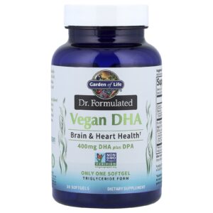 Garden of Life Dr. Formulated Vegan DHA Plus DPA 30 Softgels
