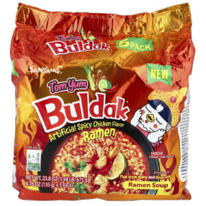 Buldak Buldak® Sopa de Ramen Frango Picante Tom Yum 5 Pacotes 135 g (476 oz) Cada
