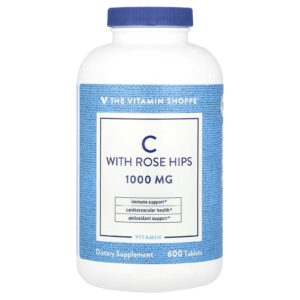 The Vitamin Shoppe Vitamina C com Rosa-Mosqueta 600 Comprimidos